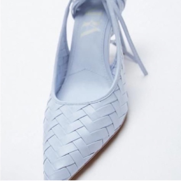 Sold ‼️ Zara woven heels with ankle strap, Size 42 NWT - Picture 3 of 3